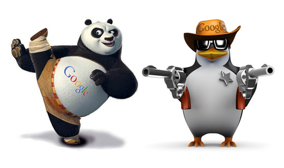 seo strategies in 2014 - effects of google panda and google penguin on websites