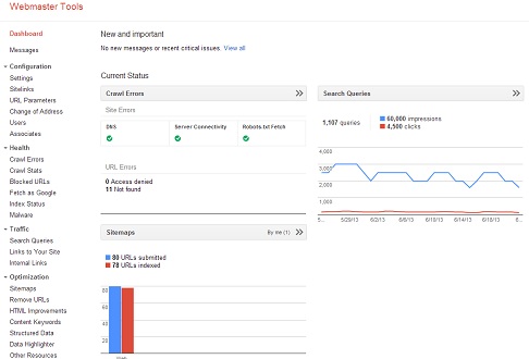 seo tools by google in 2014 - the google webmaster tools