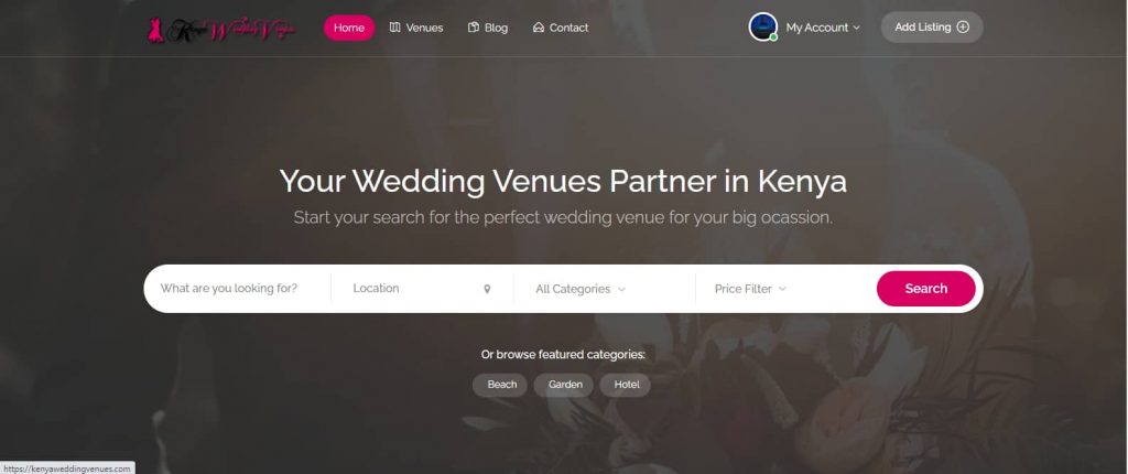 Digital Marketing Project - Kenya Wedding Venues