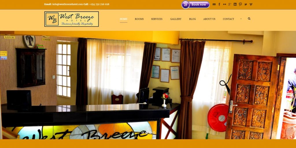 Website Design Project - Westbreeze Hotel